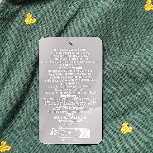 Embroidered Mickey Mouse Icon Holiday Long Sleeve Button Front Shirt for Boys 4 - Picture 8 of 13